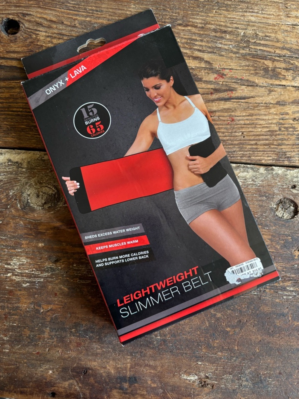 TKO Lightweight Slimmer Belt in Red and Black